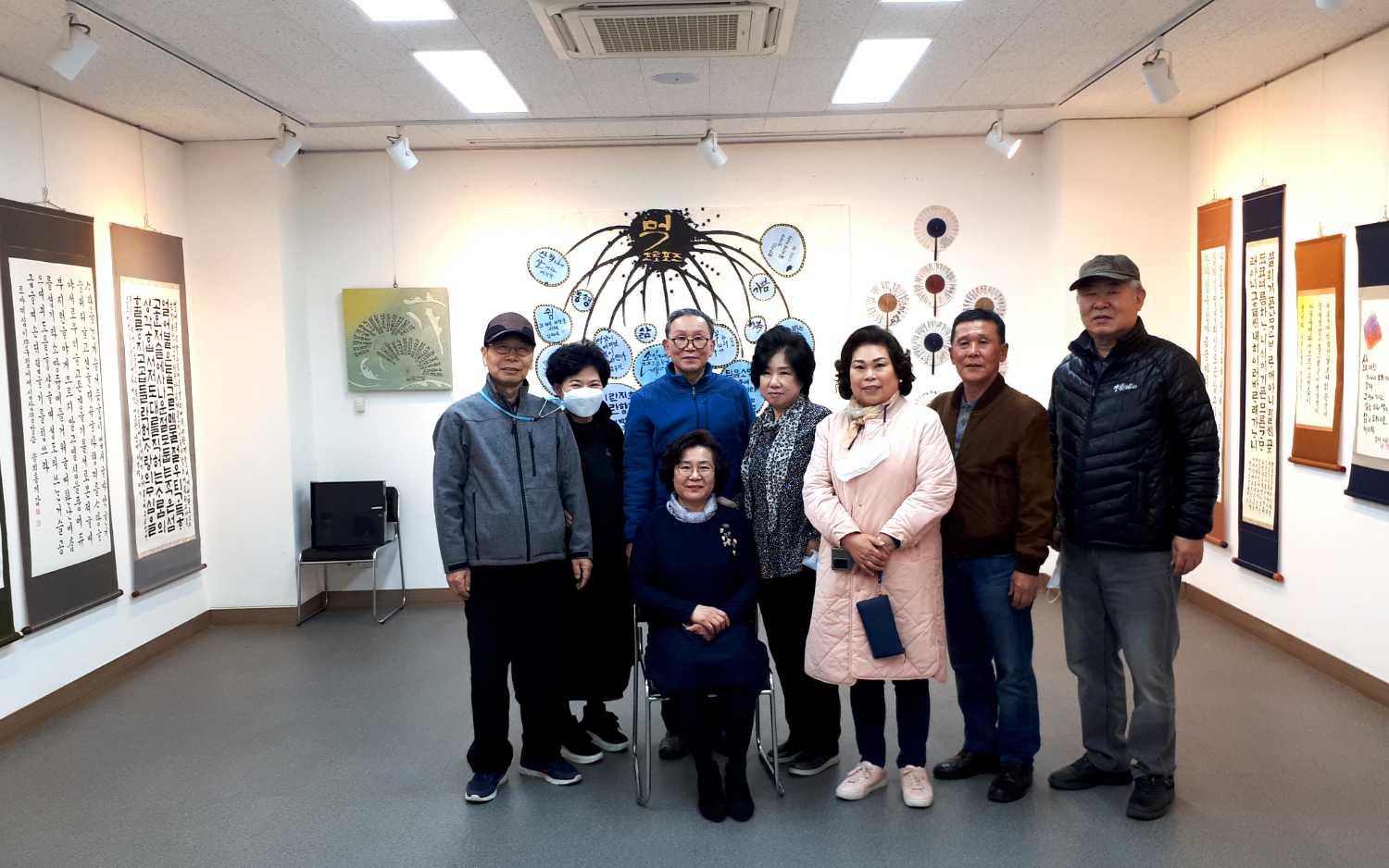 마포문화원 회원전 단체 사진